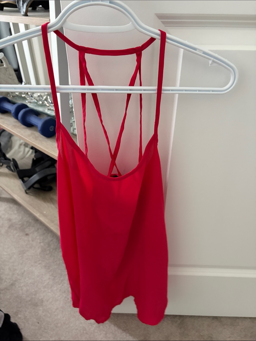 Forever 21 Red Strappy Cami Tank Top